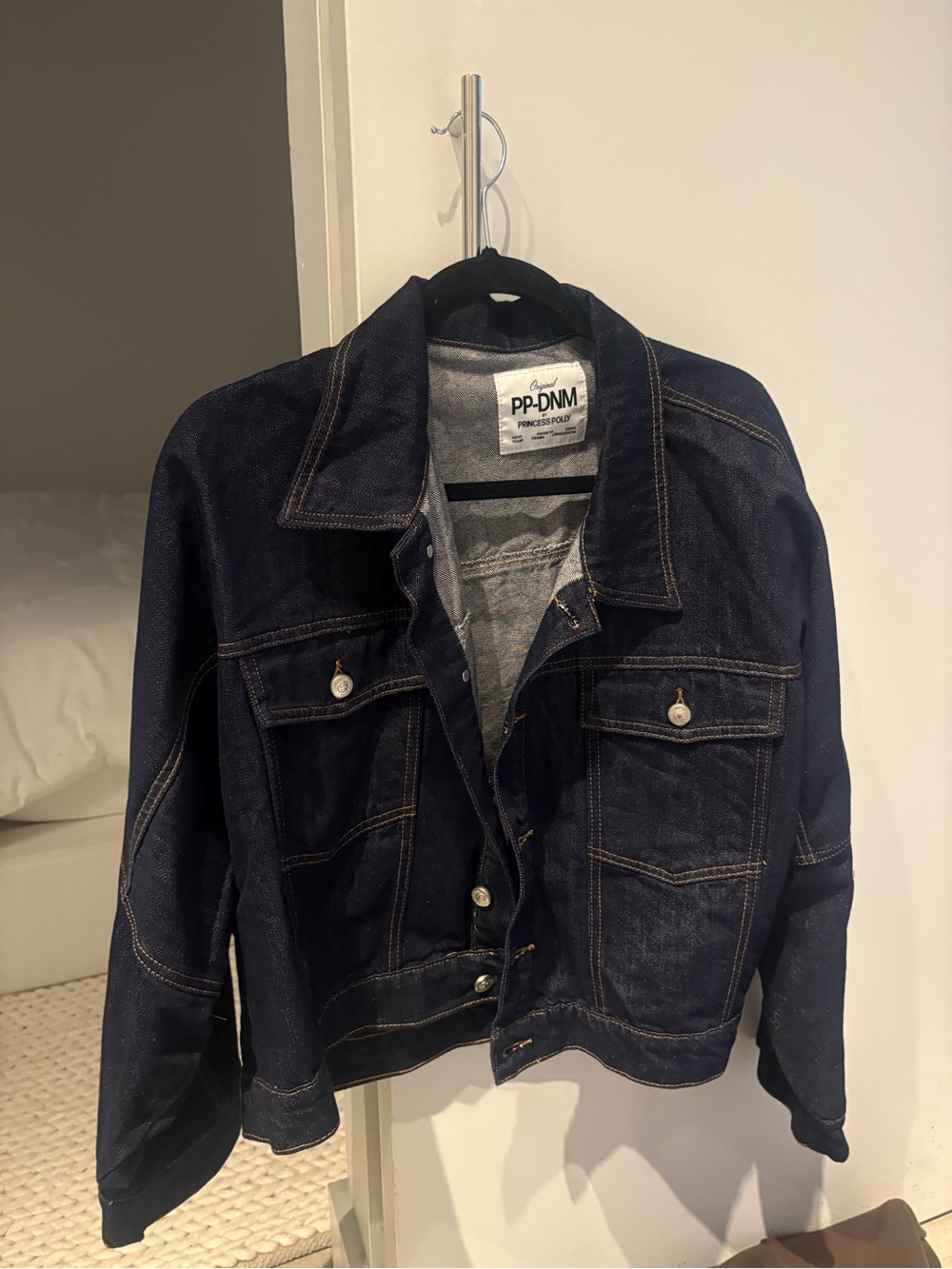 Princess Polly Dark Indigo Denim Jacket